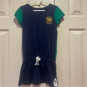Ralph Lauren Racing Stables Tunic Dress Navy Green White # 3